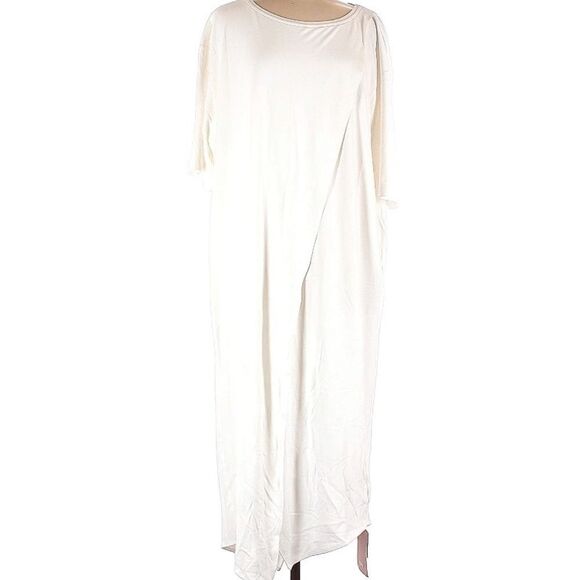 NAP Grecian white flowy angel like minimalistic laganlook maxi dress NWT medium - Picture 2 of 8